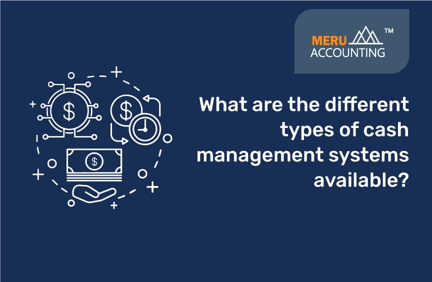 What are the different types of cash management systems available?